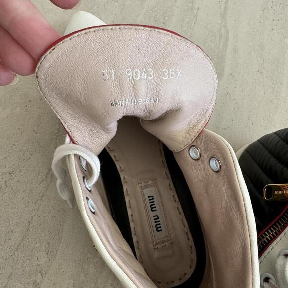 Miu Miu | Prada High-Top Sneakers Size 38.5 US 8 - Picture 8 of 10